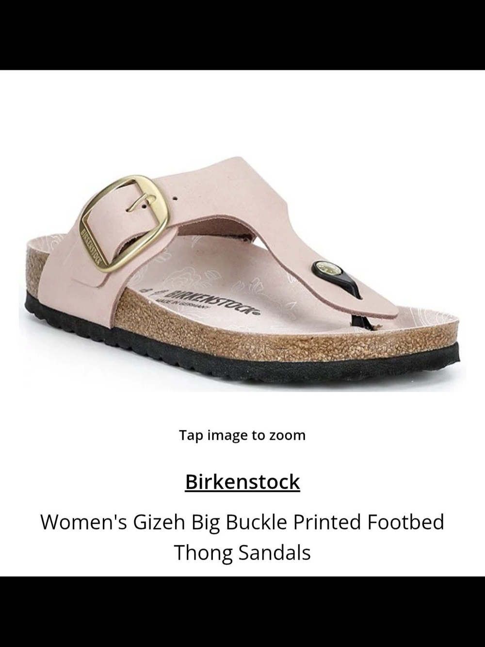 Birkenstock Women's Gizeh Big Buckle Thong Sandals - Light Pink